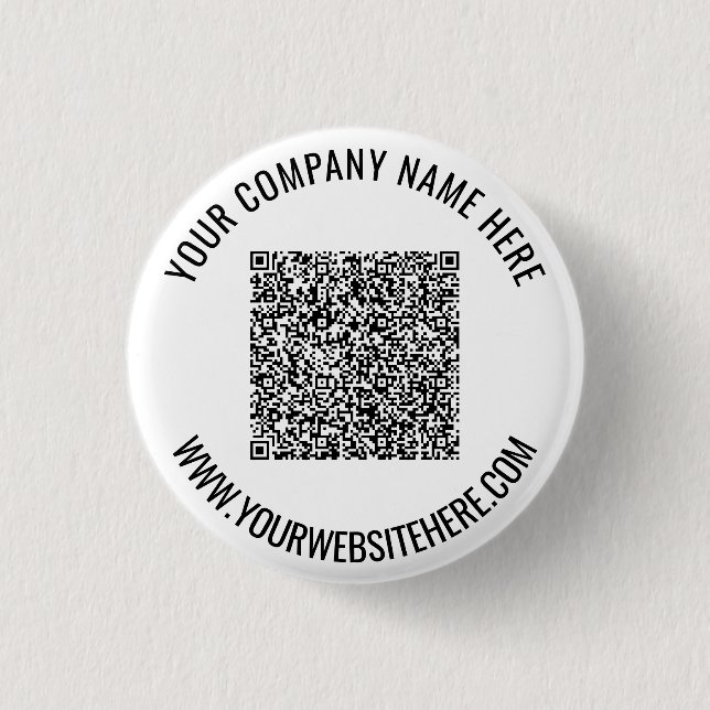 Botón de código QR con texto Personalizado - Sus c (Anverso)