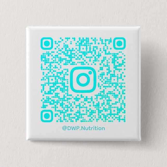 Botón de código QR @DWP.Nutrition (Anverso)