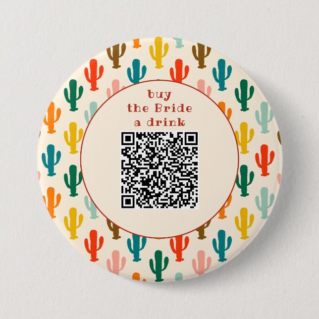 Botón de código QR para comprarle una bebida a la  (Anverso)