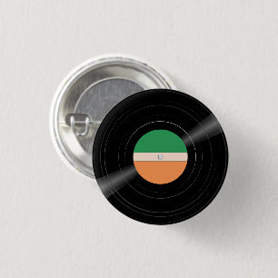 Botón de color de la etiqueta de banda LP de graba