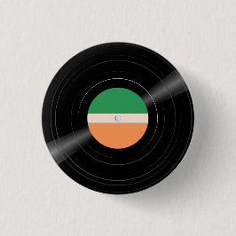 Botón de color de la etiqueta de banda LP de graba
