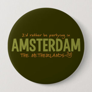 botón de color personalizado AMSTERDAM, enorme