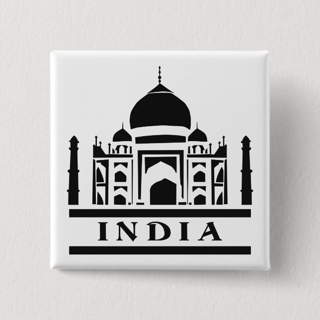 botón de color personalizado INDIA (Anverso)