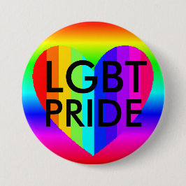Botón de colores de arcoíris 'Orgullo' LGBT