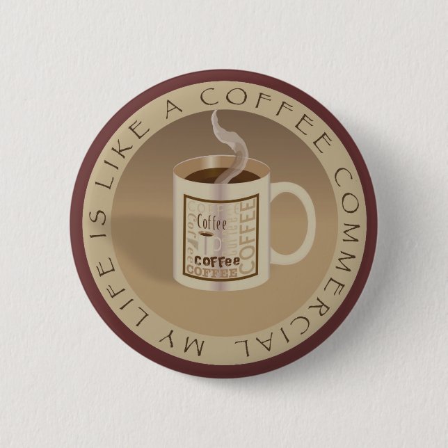 Botón de Comercial de Café (Anverso)