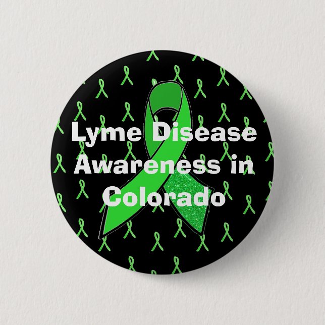 Botón de Conciencia sobre la Enfermedad de Lyme en (Anverso)