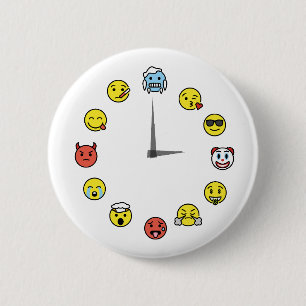 botón de conexión de reloj de Emoji divertida