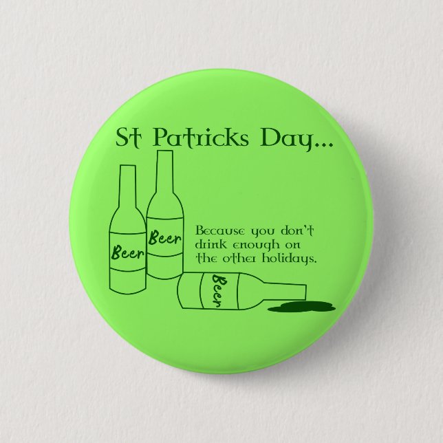 Botón de consumición del día de St Patrick (Anverso)