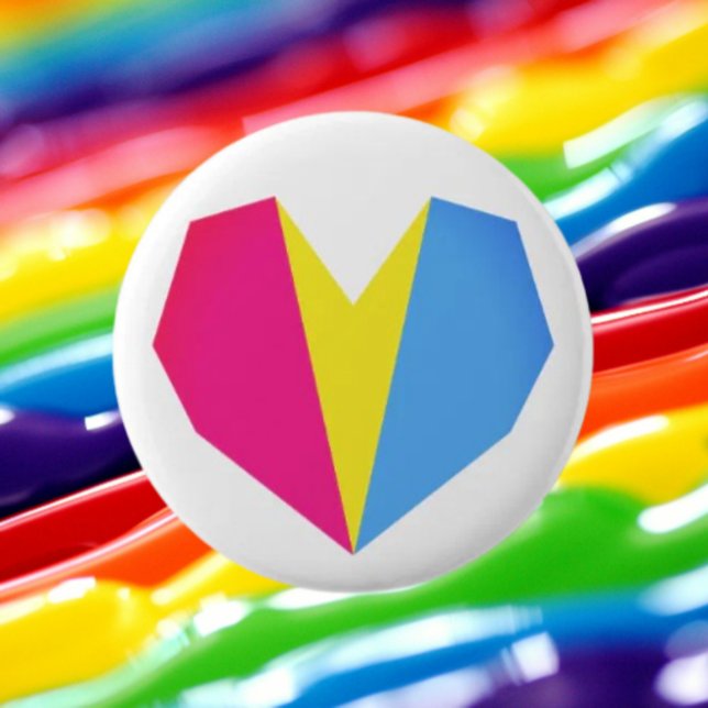 Botón de corazón de orgullo pansexual (Subido por el creador)