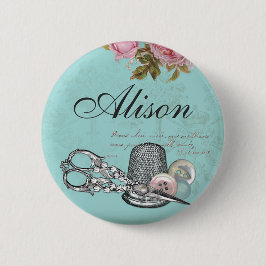 Botón de costura de la insignia conocida del tema