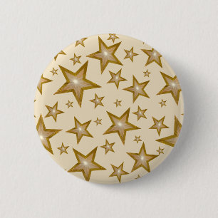 Botón de crema de estrellas de "Oro"