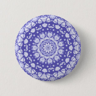 Botón de cristal del Pin de la mandala del arte d