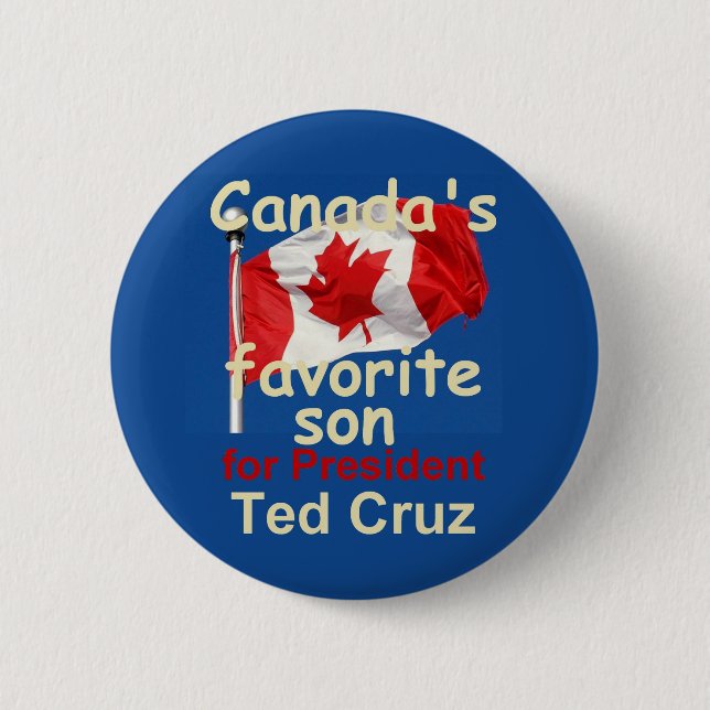 Botón de CRUZ 2016 de Ted (Anverso)