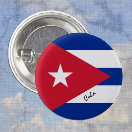 Botón de Cuba, moda patriótica de la bandera cuban