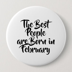 Botón de cumpleaños "Febrero"