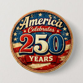 Botón de cumpleaños número 250 de Estados Unidos a