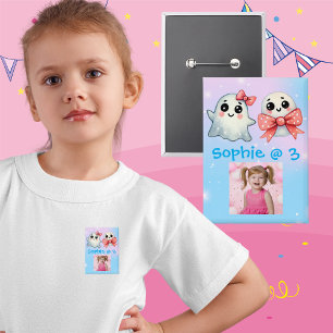 botón de cumpleaños para niños de Halloween con ga