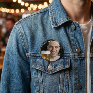 Botón de Cumpleaños Personalizado con Foto para 30