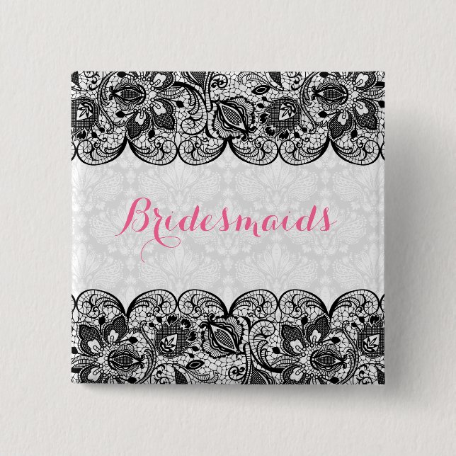 botón de damasco blanco y damasca negra para damas (Anverso)