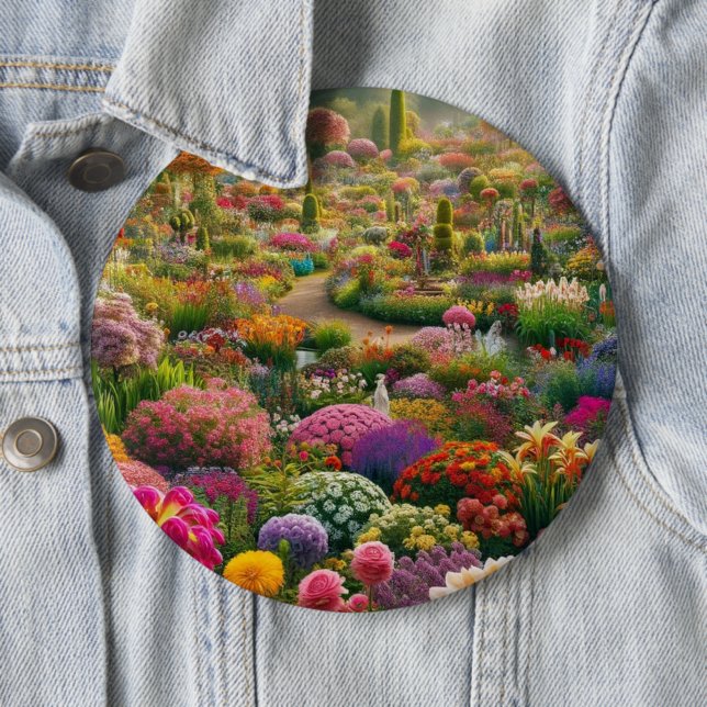 Botón de Declaración de Jardín de Flores de Fantas (In situ)