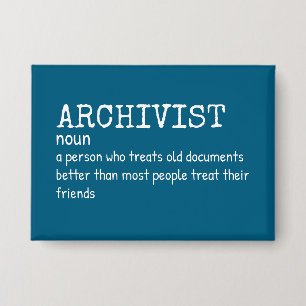 Botón de definición de archivista testigo