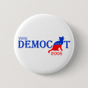 Botón de Democat del voto