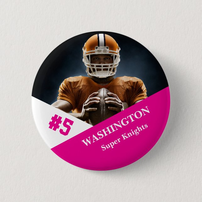 Botón de deportes de foto personalizada simple / p (Anverso)