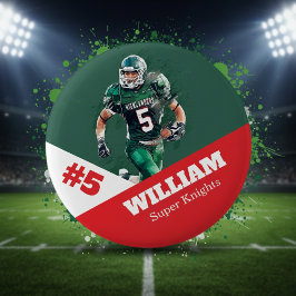 botón de deportes de foto personalizado / fútbol d