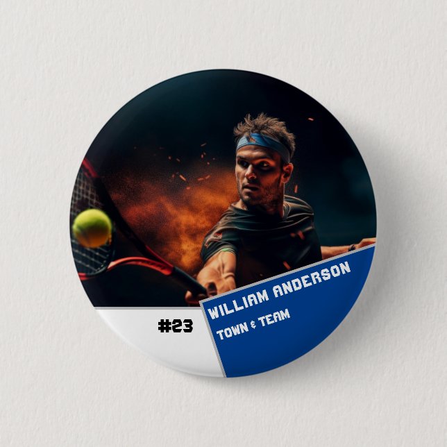 botón de deportes de foto personalizado / jugador  (Anverso)