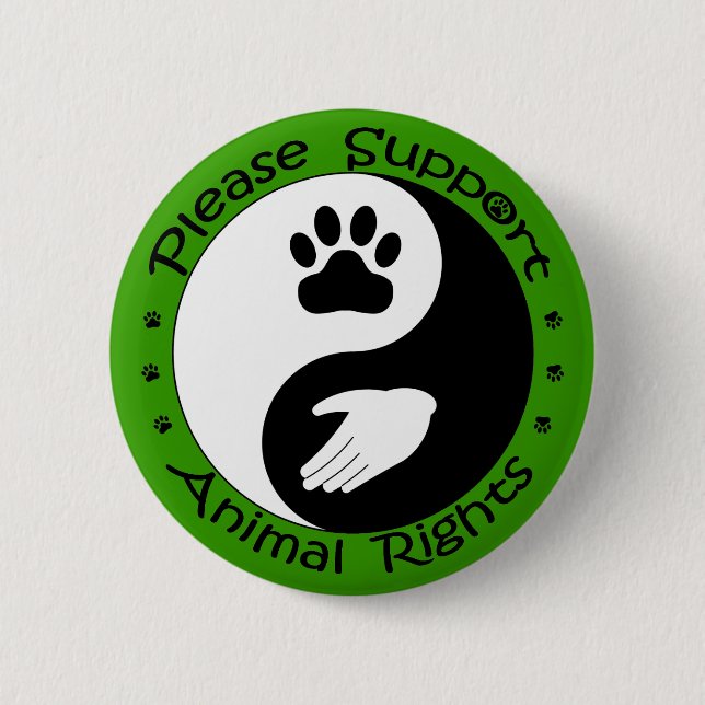Botón de derechos de los animales (Anverso)