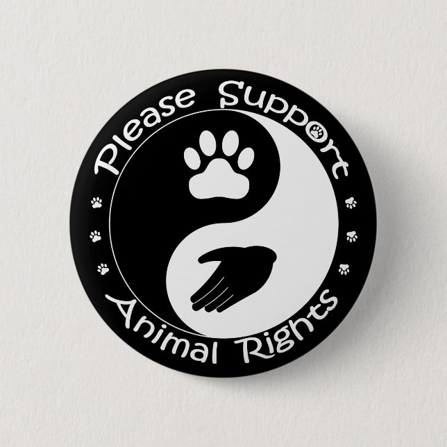 Botón de derechos de los animales (Anverso)