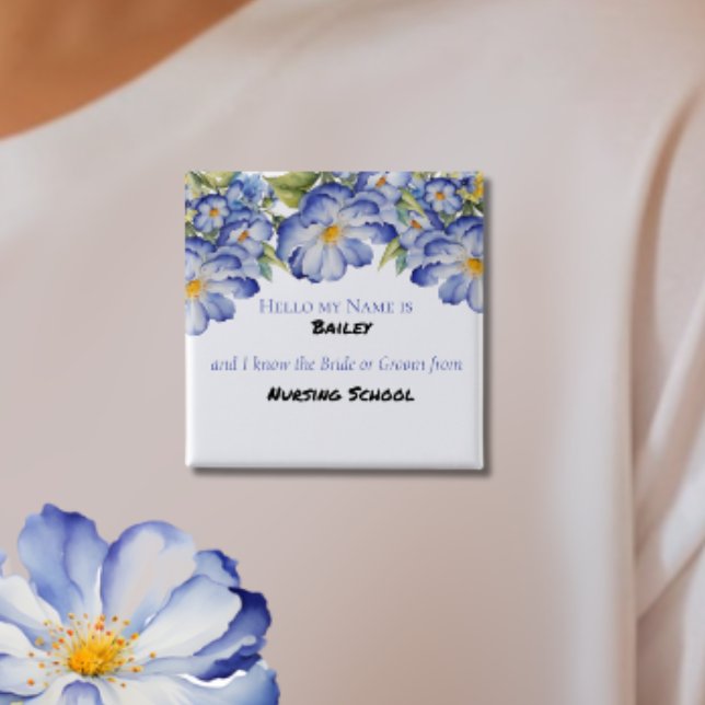 Botón de Despedida de Soltera con Chinoisería Azul (Subido por el creador)
