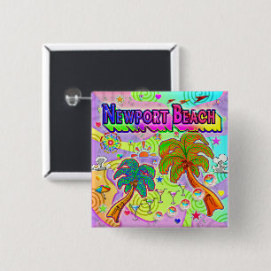 Botón de destino de vacaciones de Newport Beach