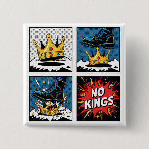 Botón de dibujos animados sin reyes