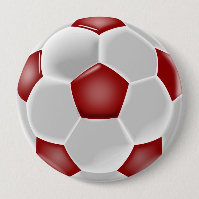 Botón de diseño de bolas rojas y blancas (Anverso)