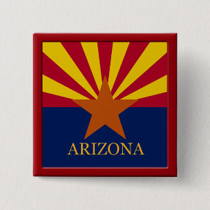 Botón de diseño de marca de estado de Arizona