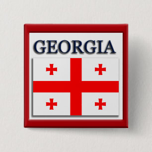 Botón de diseño de marca del estado de Georgia