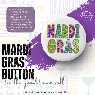 Botón de Diseño de Mardi Gras