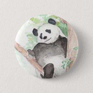 Botón de diseño de panda colgando