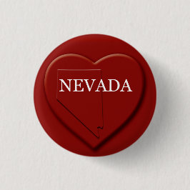 Botón de diseño del mapa del corazón de Nevada