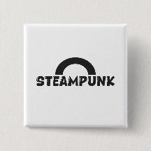 Botón de diseño minimalista steampunk