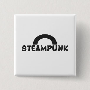 Botón de diseño minimalista steampunk