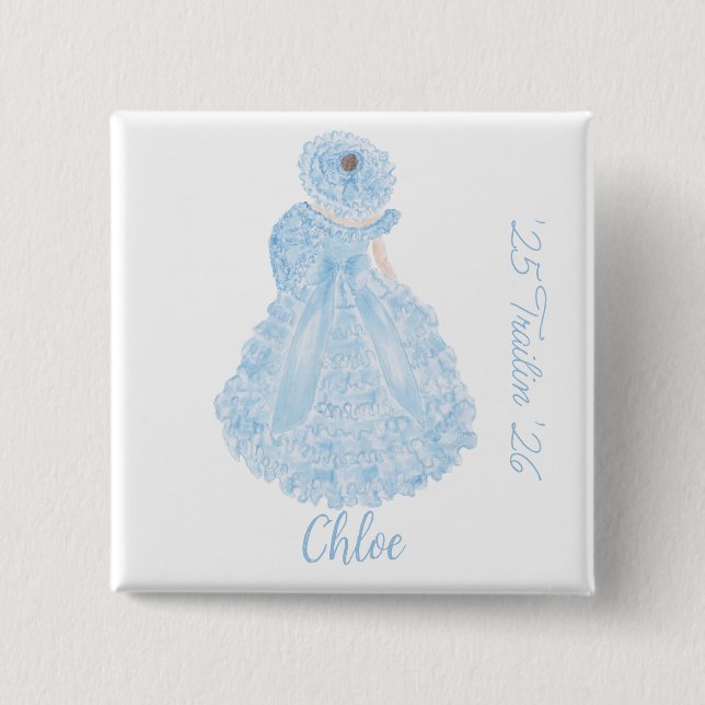 botón de doncella azul azalea Trail (Anverso)