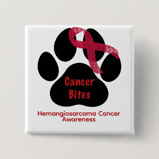 Botón de Dow Paw de Conciencia sobre Hemangiosarco