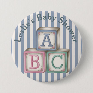 botón de ducha de bloques de bebé personalizados