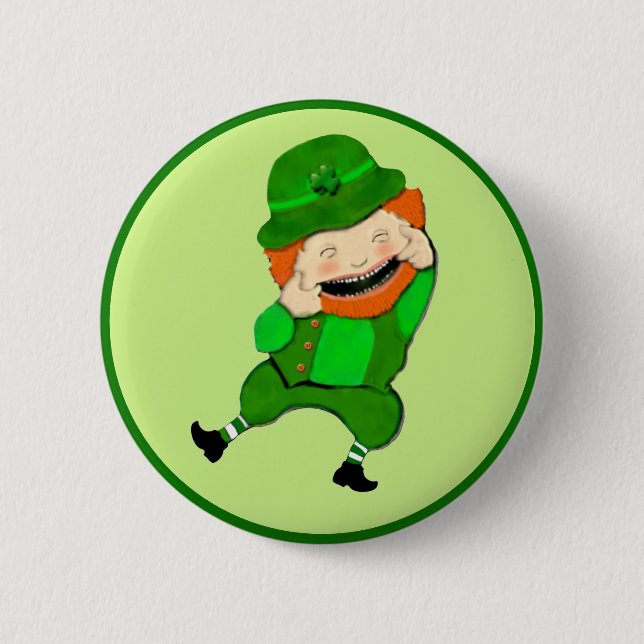 Botón de duende del día de San Patricio (Anverso)
