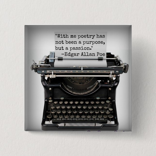 Botón de Edgar Allan Poe (Anverso)