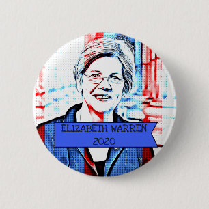 botón de elección presidencial de ELIZABETH WARREN