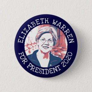 botón de elección presidencial de ELIZABETH WARREN