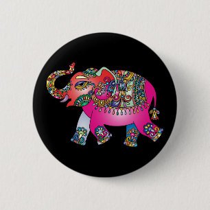 botón de elefante ornamental